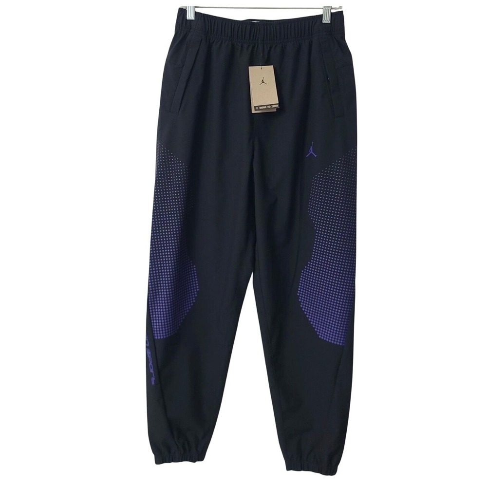 Jordan Sport Track Pants Mens Small Black New Dot Print HF9890-013 14x27.5